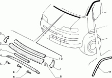 70712/00 НАРУЖНЫЕ НАКЛАДКИ И УПЛОТНИТЕЛИ 