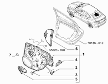70136-040 REAR DOOR WINDOW