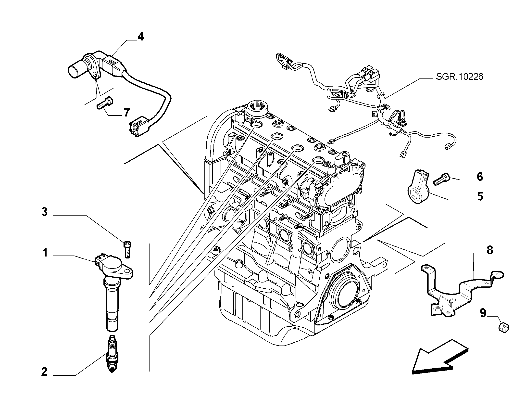 55101-025 PLUGS, IGNITION LEADS, SENSORS