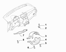 70502-060 STEERING COLUMN GUARDS