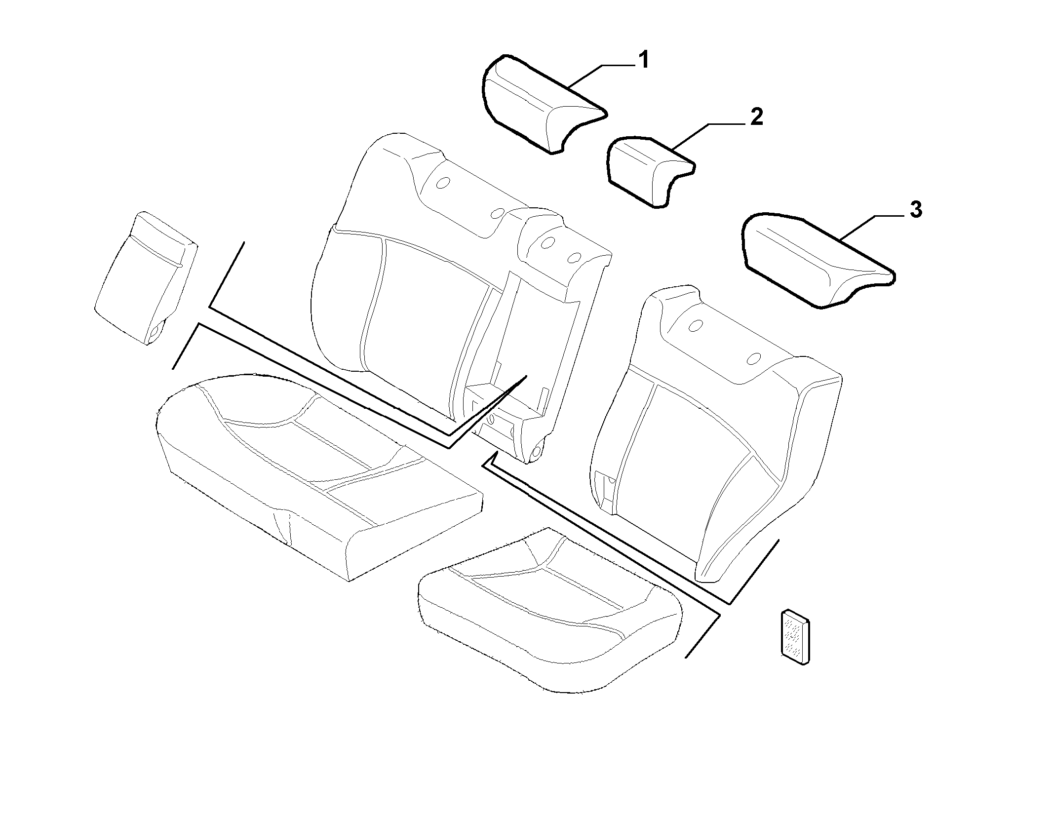 70615/05 REAR SEAT LINING