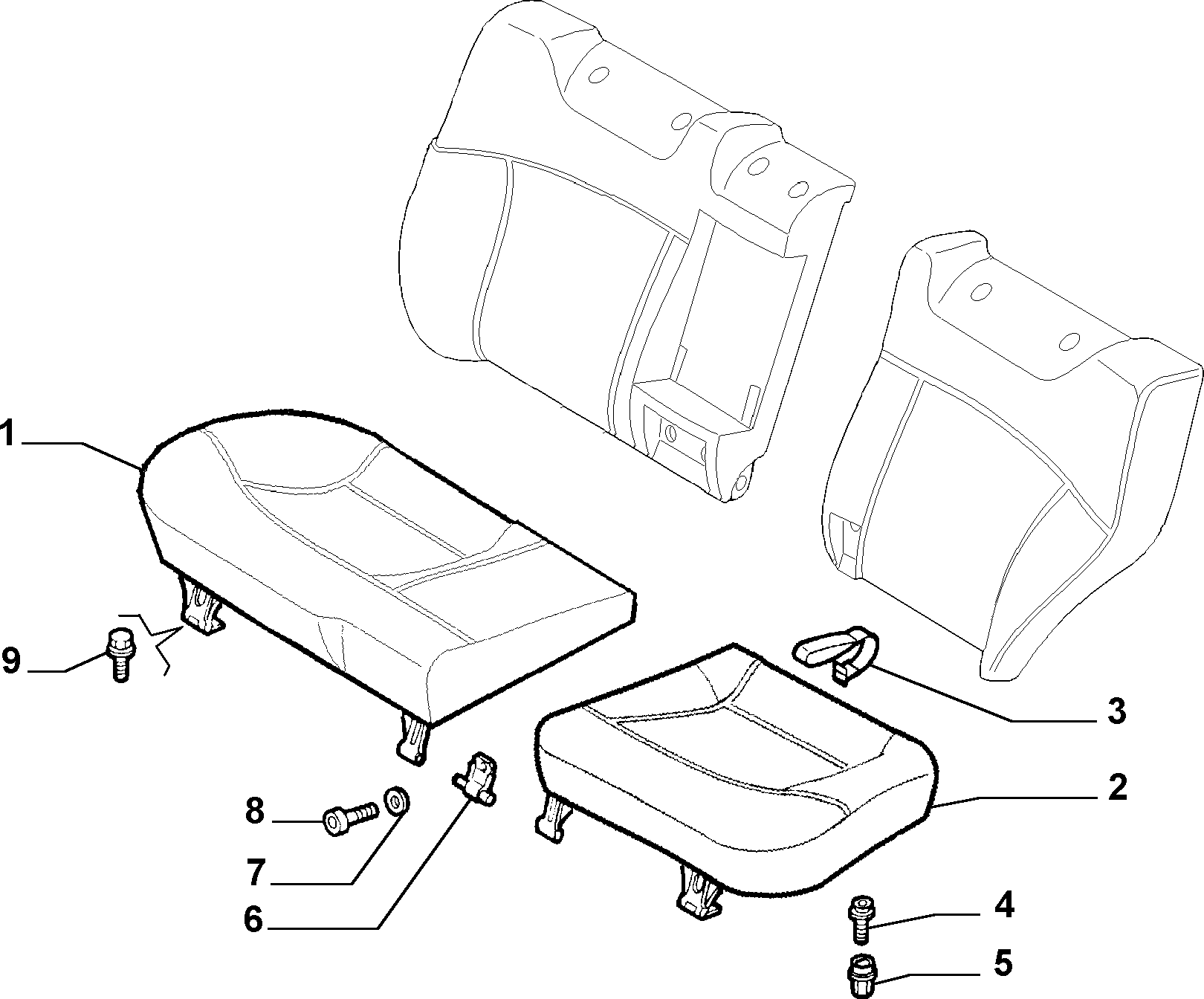 70613/02 REAR SEAT