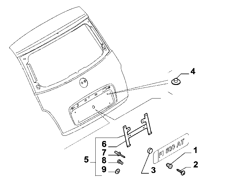 70727-040 REAR PLATE CLAMPS