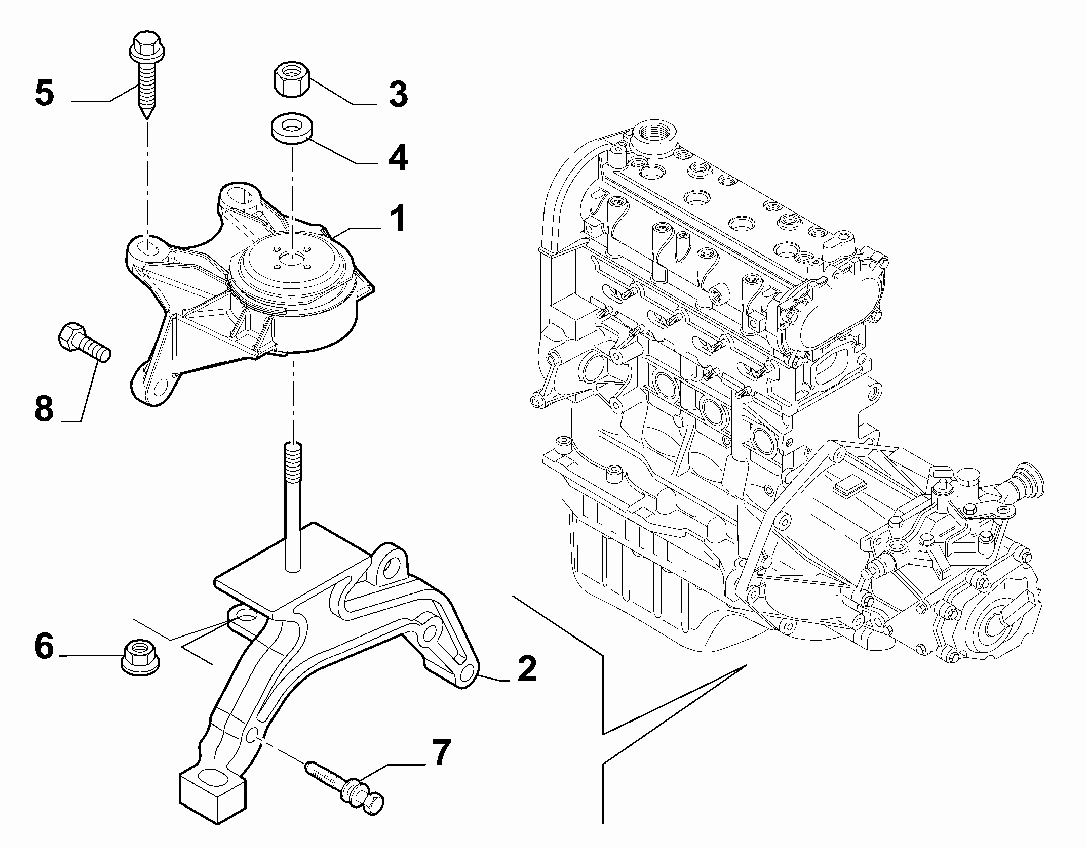 10002-020 GEARBOX INLET SCREW ANCHOR SUSPENSION