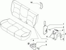 70613/00 REAR SEAT 