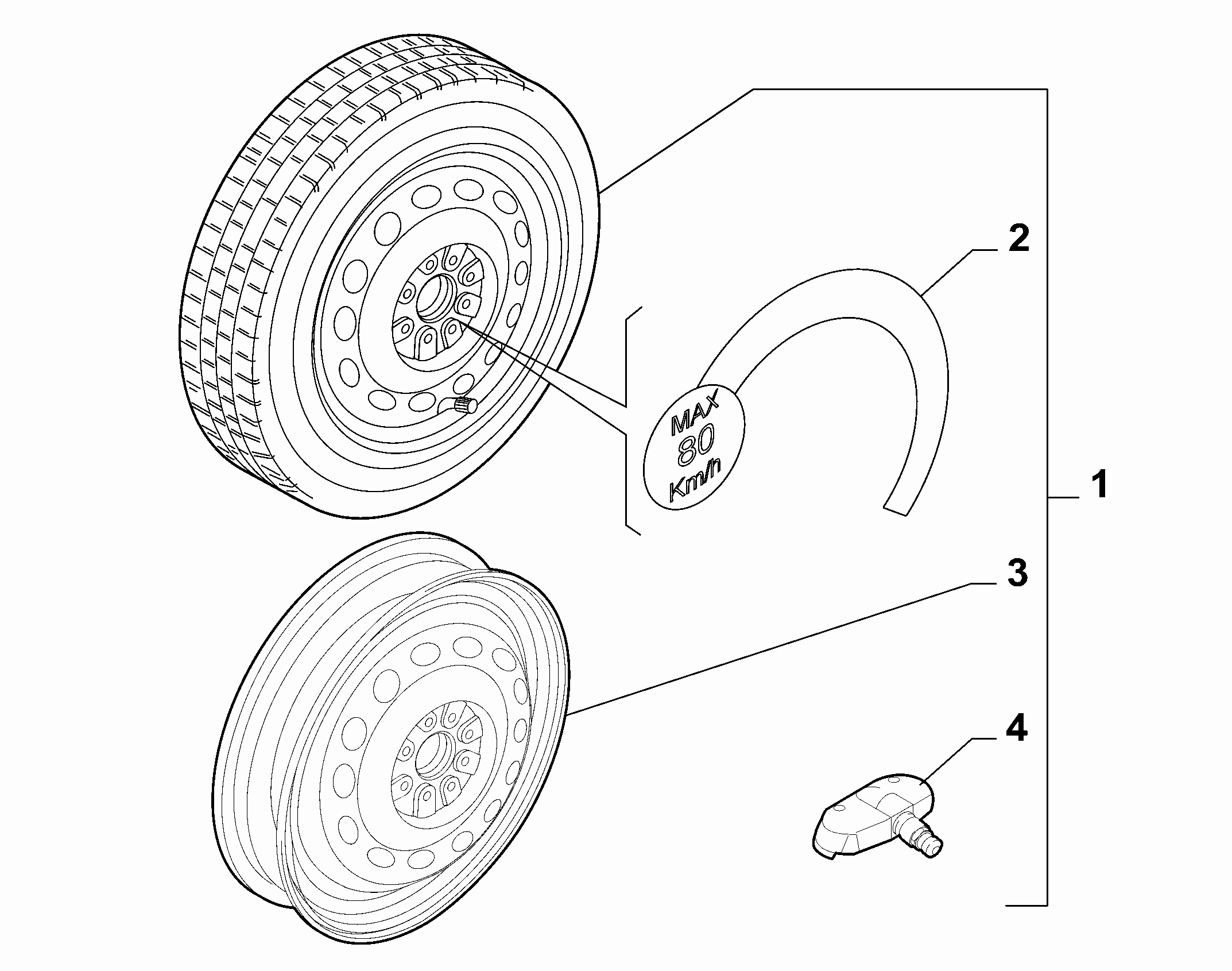 44316-030 SPARE WHEEL