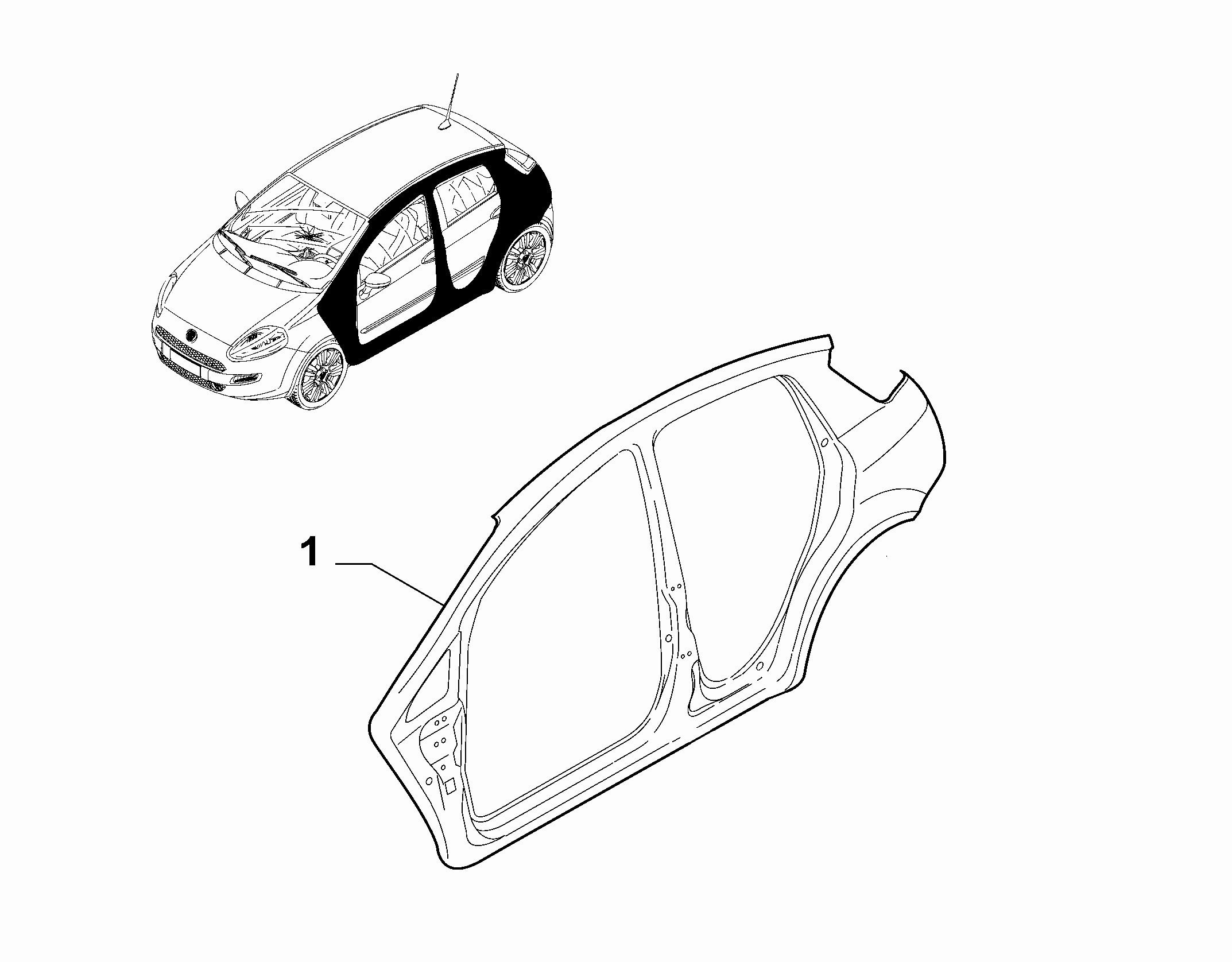 70019-010 EXTERNAL SIDE FRAME
