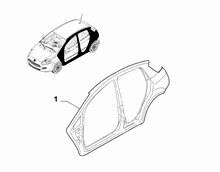 70019-010 EXTERNAL SIDE FRAME