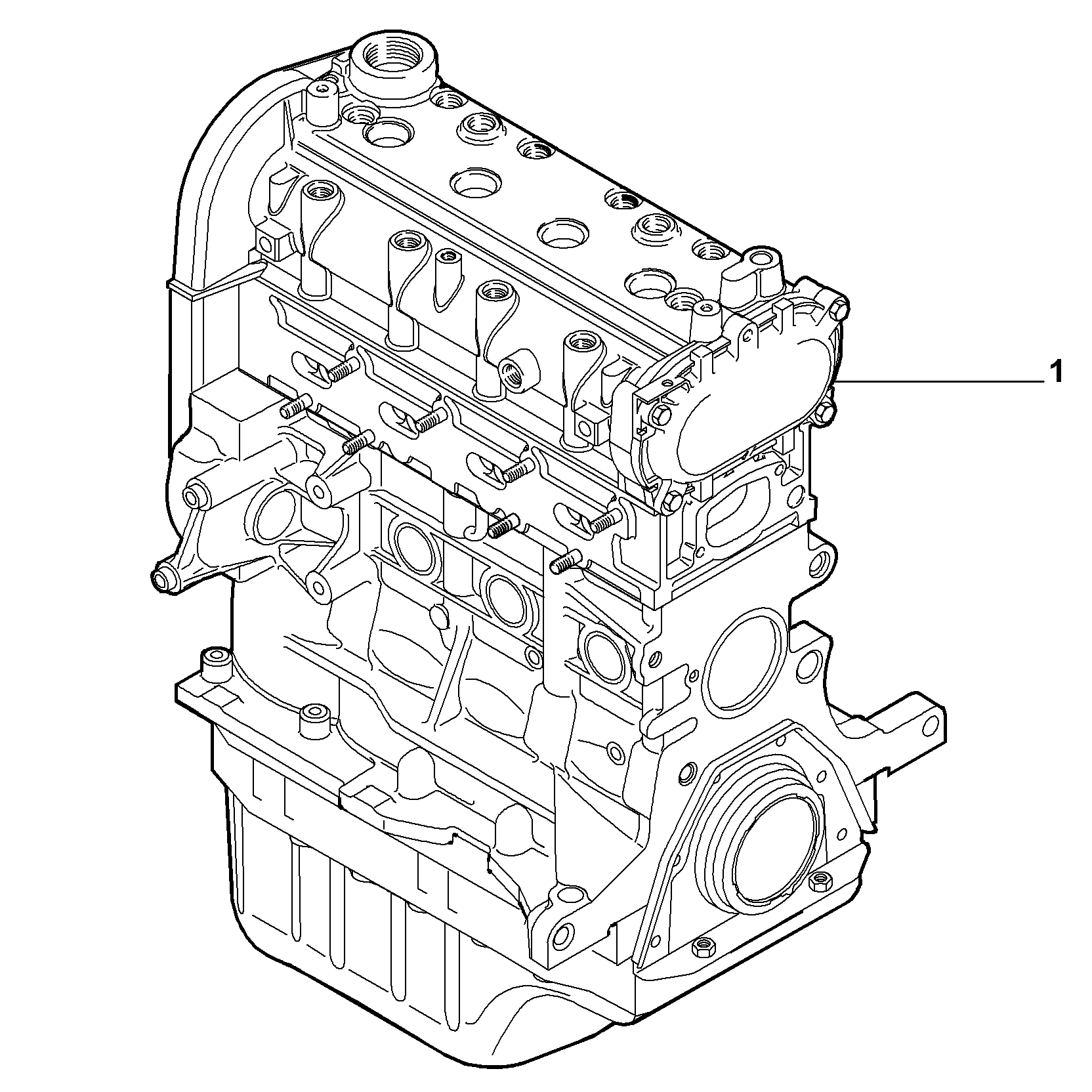 10000-010 SEMI-COMPLETE ENGINE