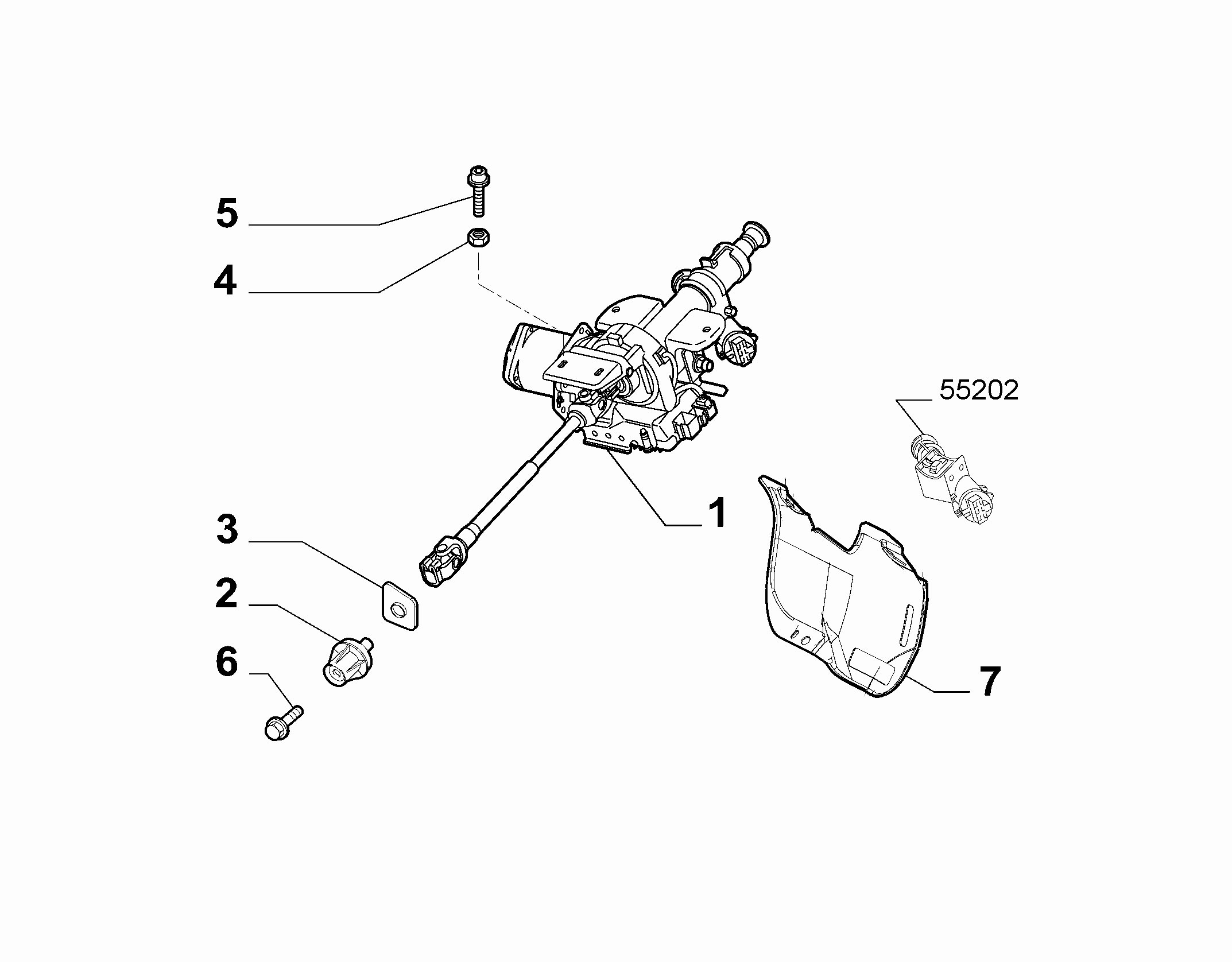 41201-020 POWER STEERING SHAFT