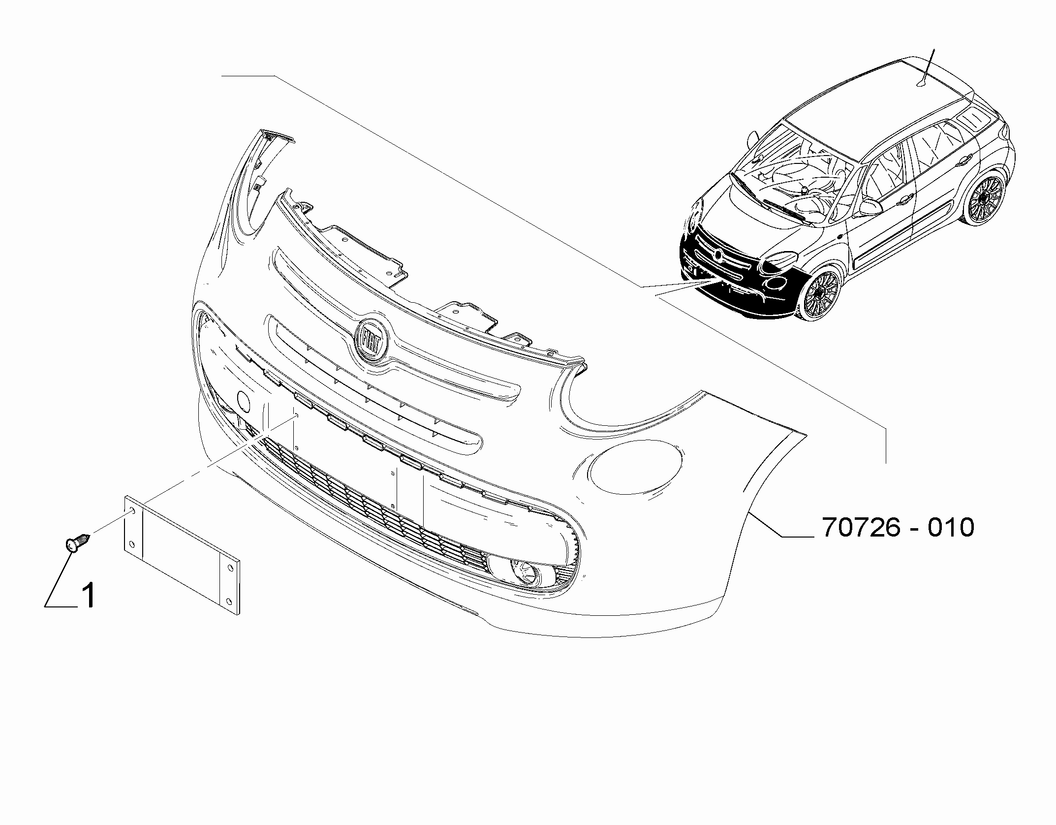 70726-040 FRONT PLATE CLAMPS