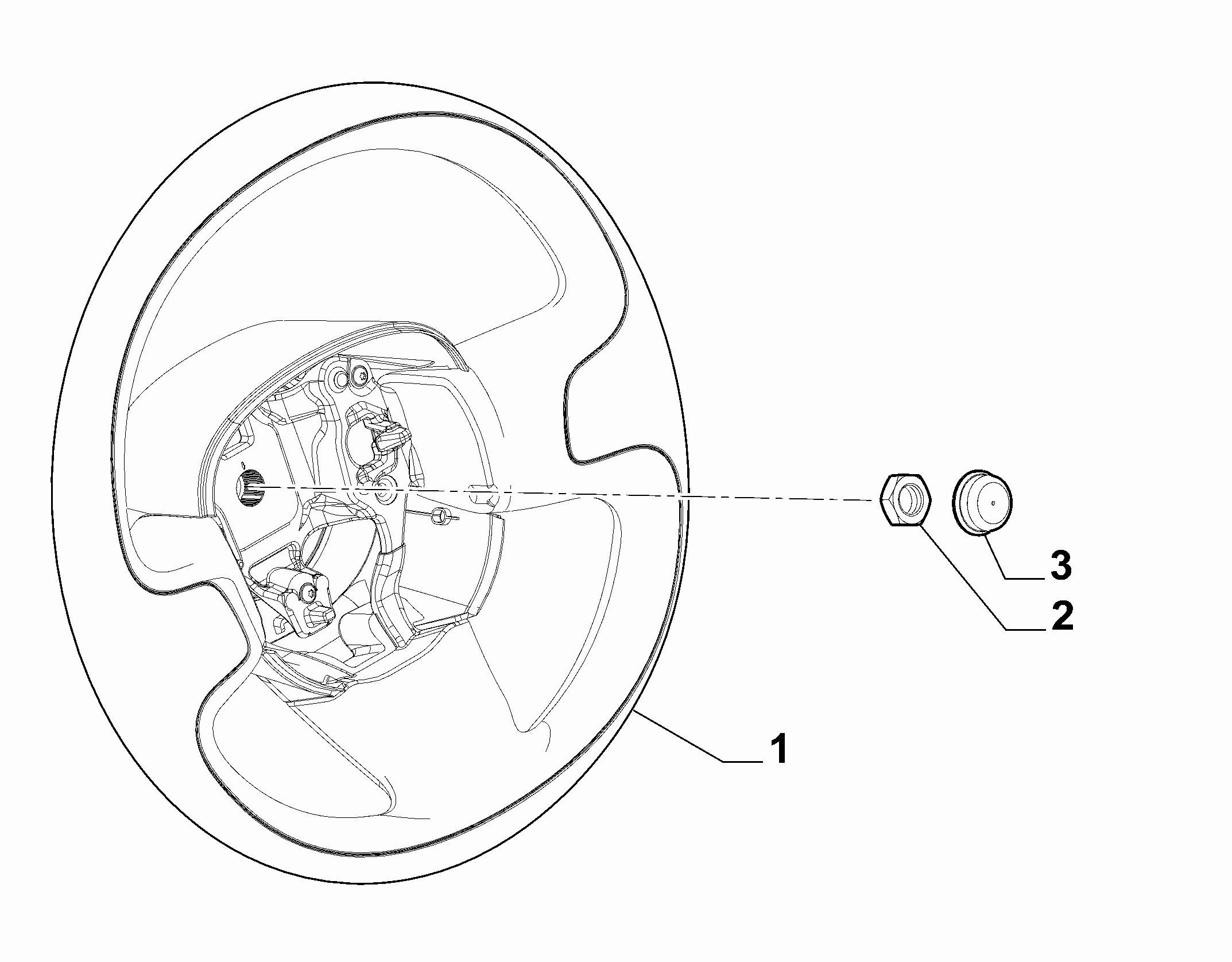 41201-010 STEERING WHEEL