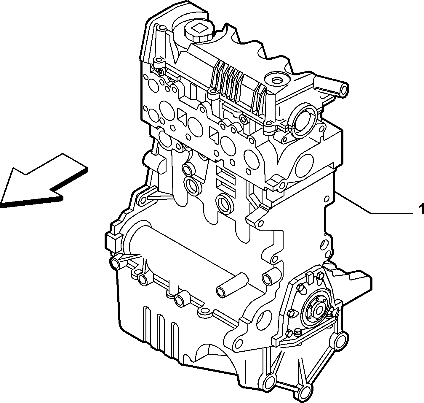 10000-010 SEMI-COMPLETE ENGINE