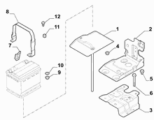 55300-030 BATTERY SUPPORT