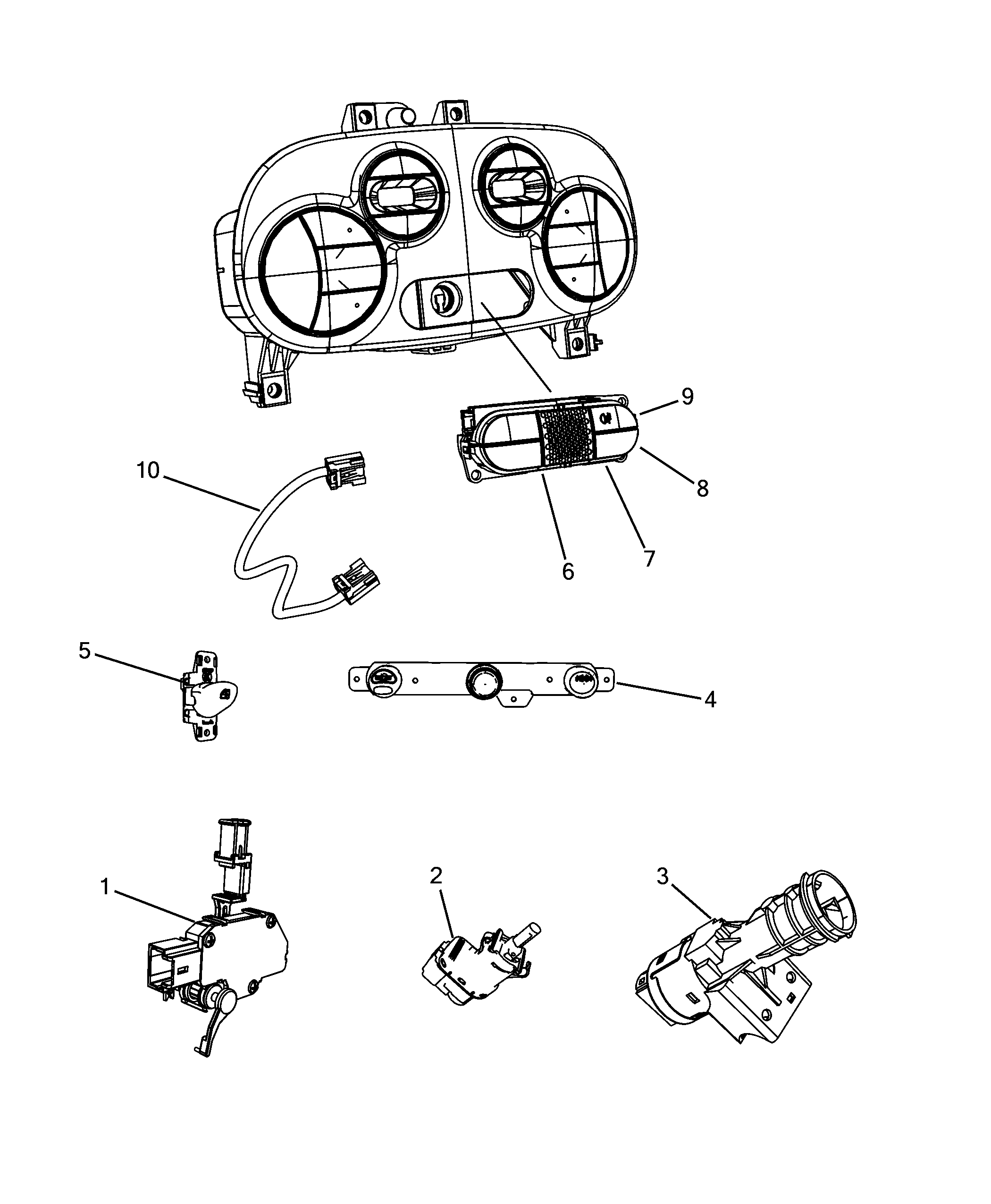 55503-020 DASHBOARD SWITCH