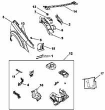 70018-010 FRONT MUDGUARD