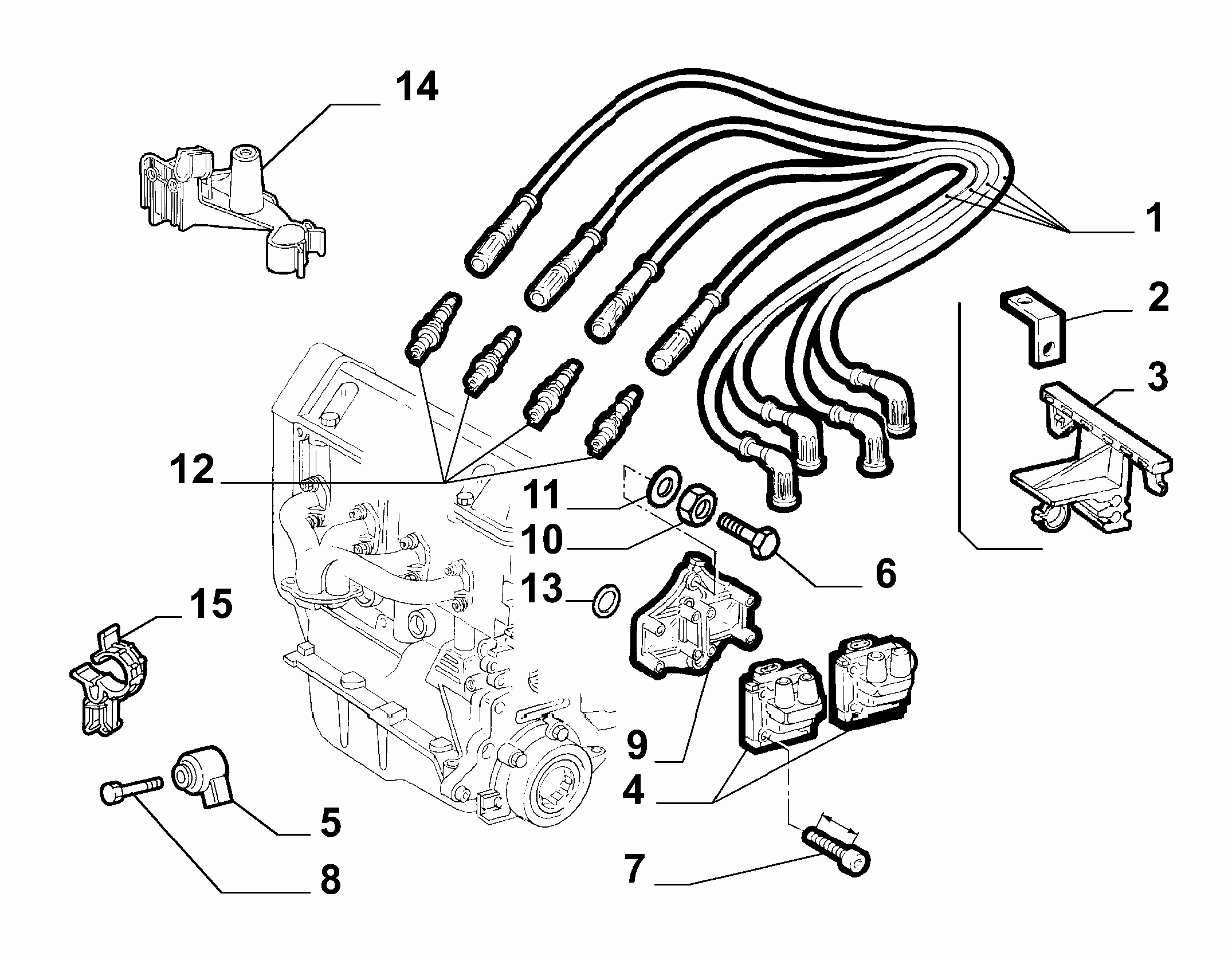 55101-020 SPARK PLUGS AND IGNITION CABLES