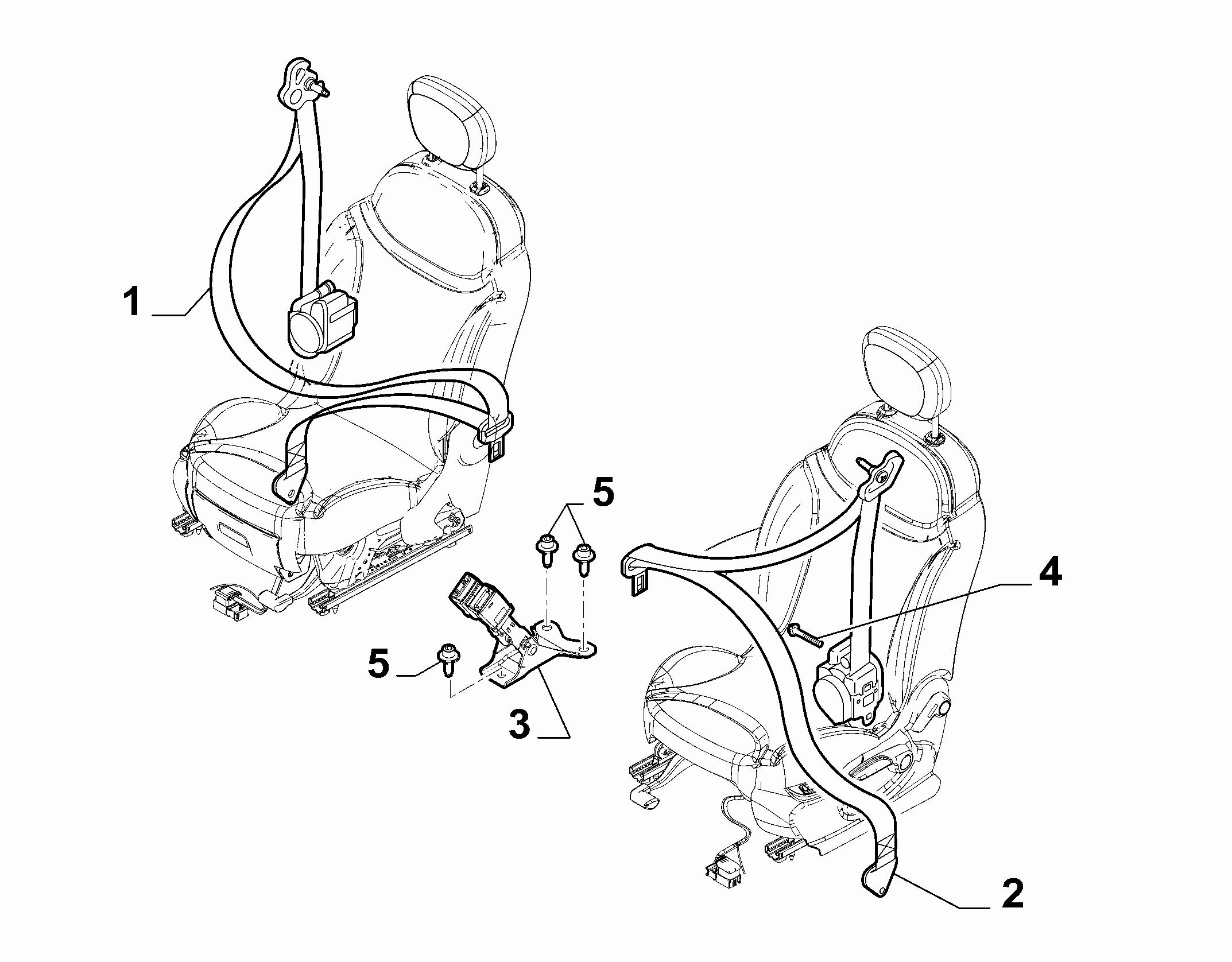 70527-030 THIRD ROW SEAT BELTS
