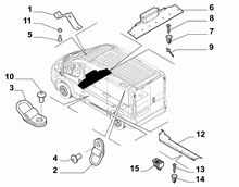 70521-030 PASSENGER COMPARTMENT MAT FASTENERS AND ACCESSORIES