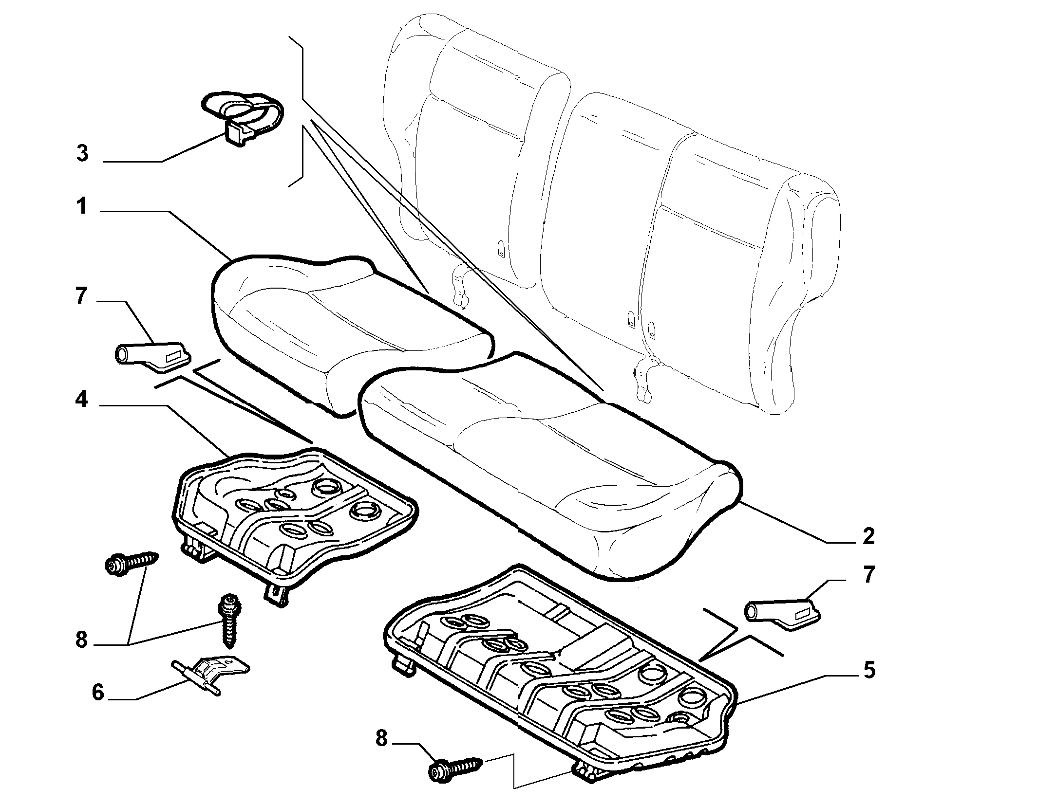 70613/01 REAR SEAT