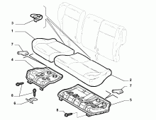 70613/01 REAR SEAT