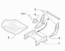 70601-020 FRONT SEAT FRAME
