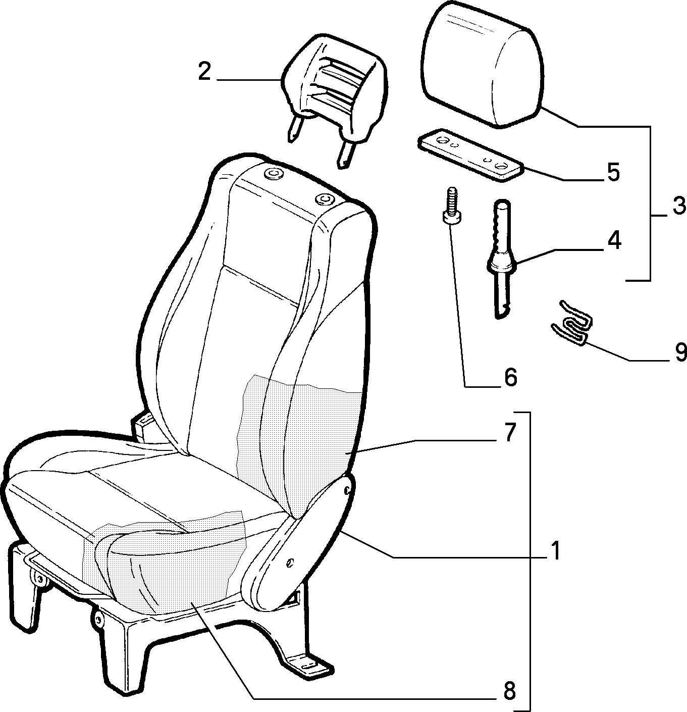 70601/01 ПЕРЕДНИЕ СИДЕНЬЯ