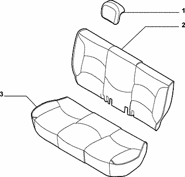 70615/03 REAR SEAT LINING