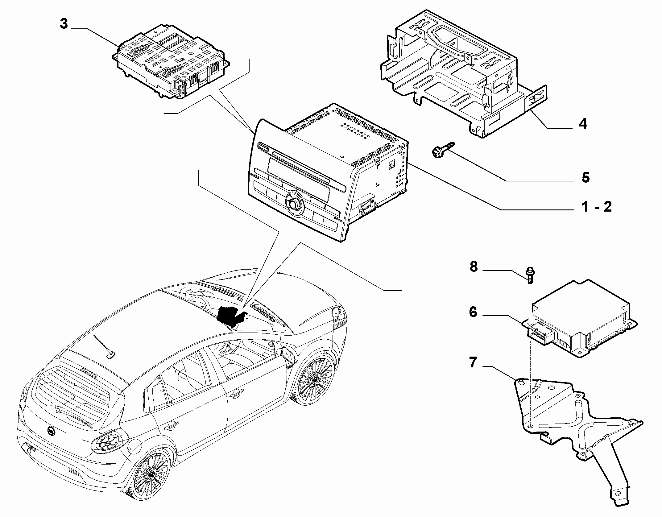 55521-010 RADIO AND AUTOMATED INFO DEVICE 