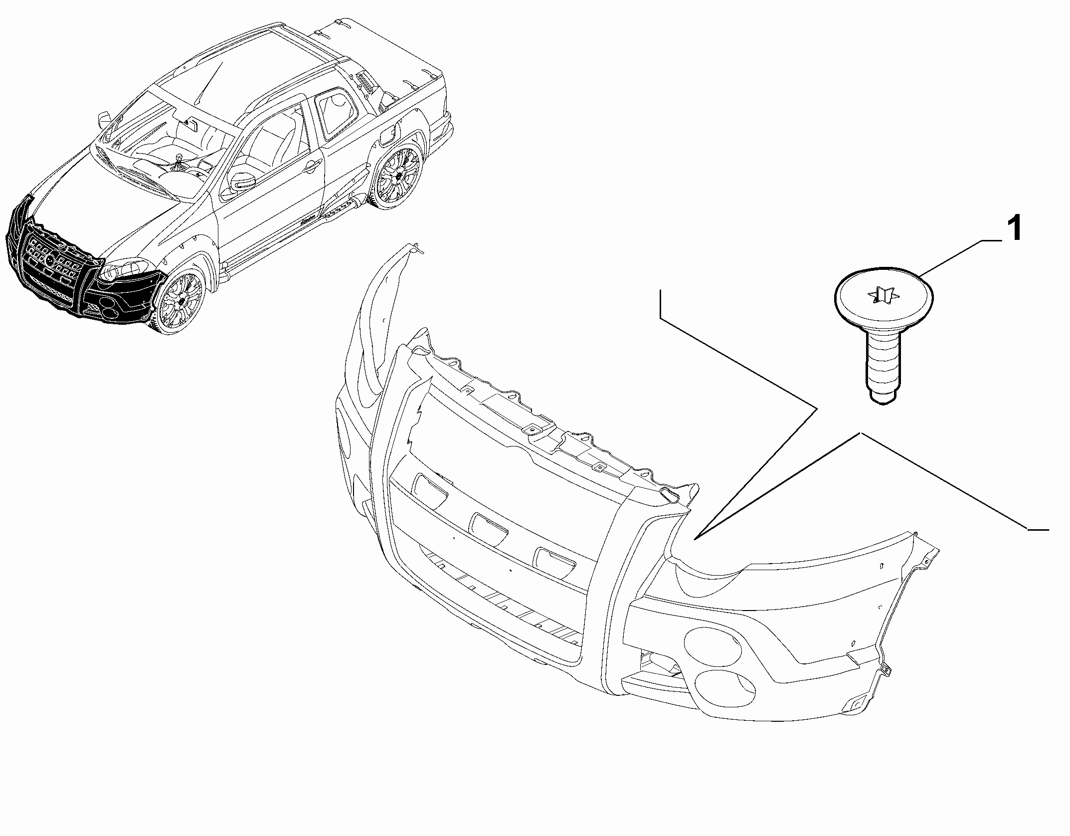 70726-020 FRONT BUMPER CLAMPS