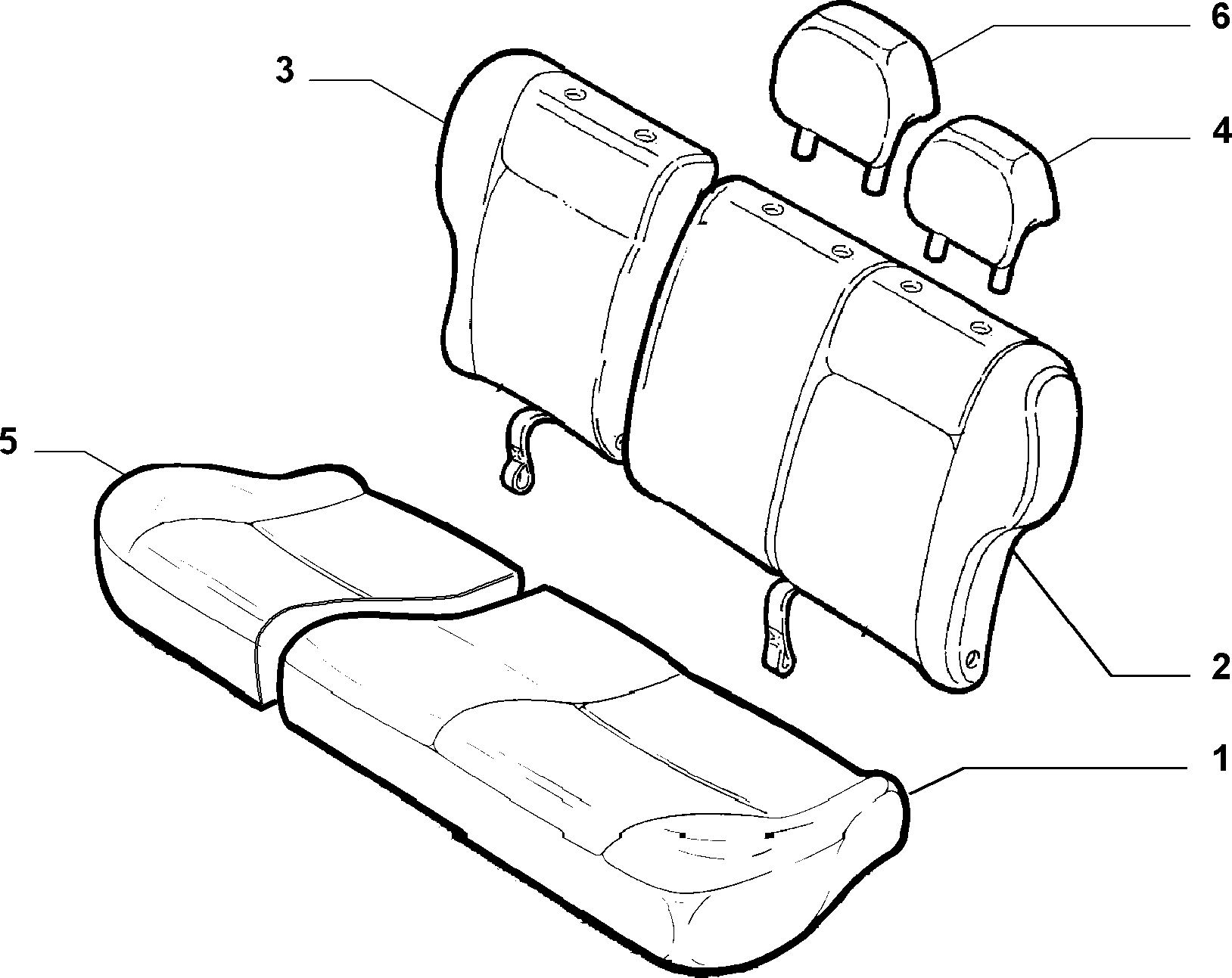70615/30 REAR SEAT LINING