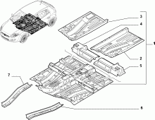 70006-010 CENTRAL FLOOR PANEL