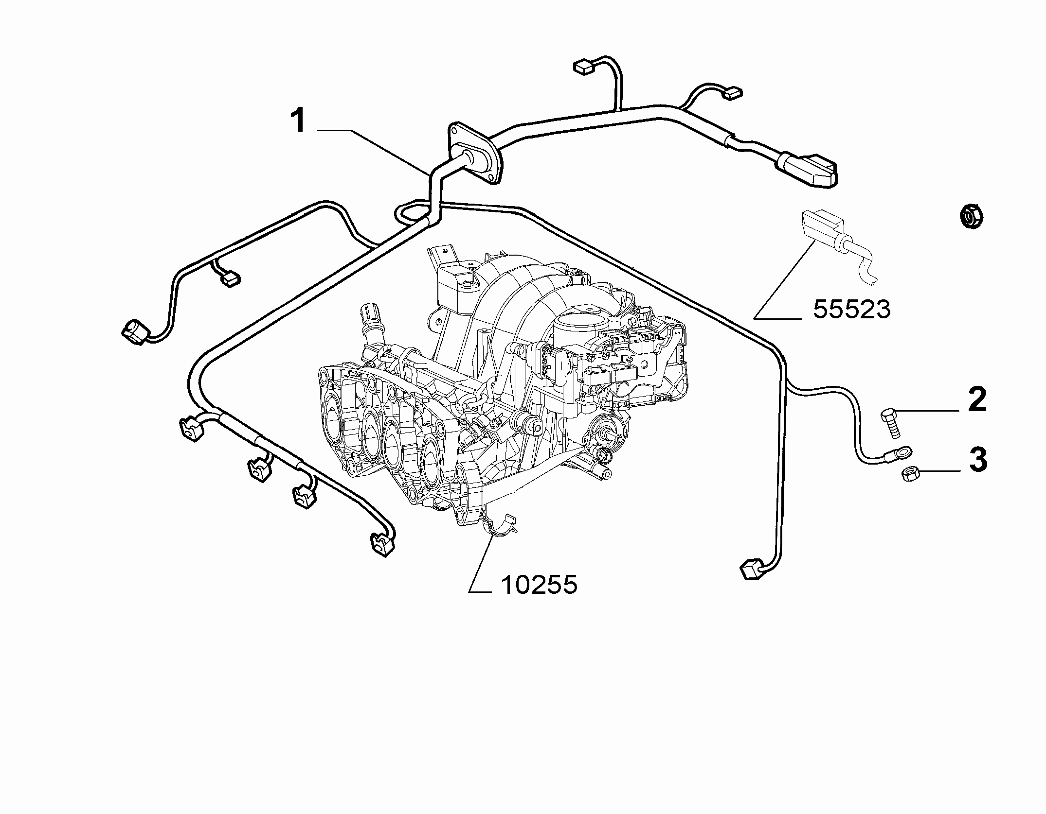 10226-040 ENGINE HARNESS AND SUPPORTS