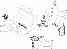 70613/00 REAR SEAT