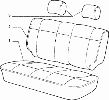 70615/00 REAR SEAT LINING