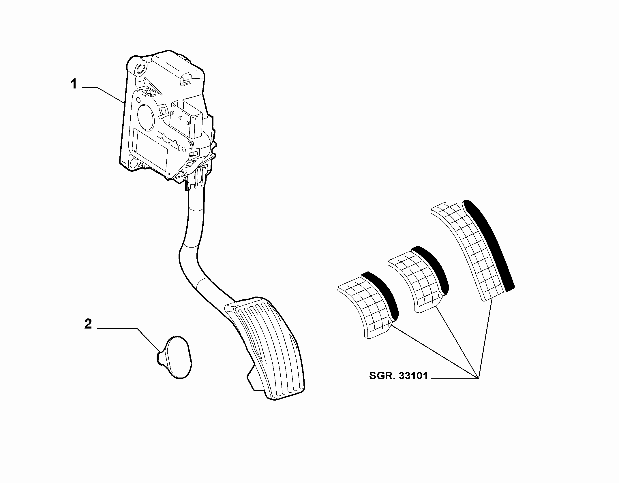 10222-010 ACCELERATOR PEDAL COMMAND
