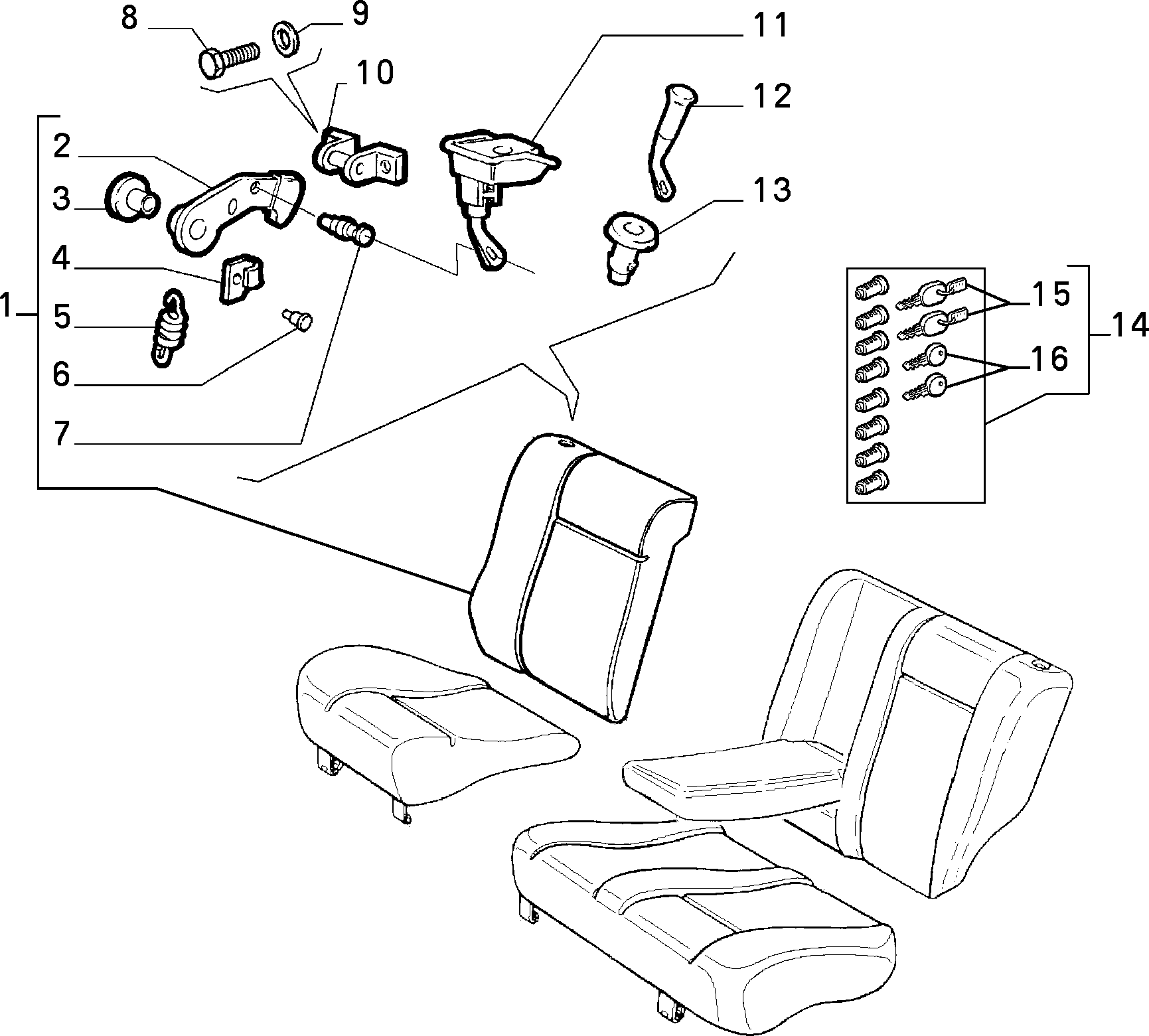 70613/01 REAR SEAT