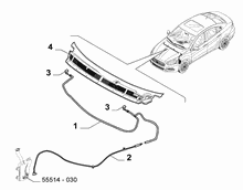 55514-040 FRONT AND REAR WIPER TUBING