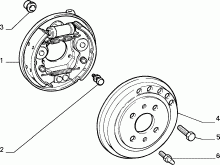 33125/00 ТОРМОЗА ЗАДНИХ КОЛЕС 