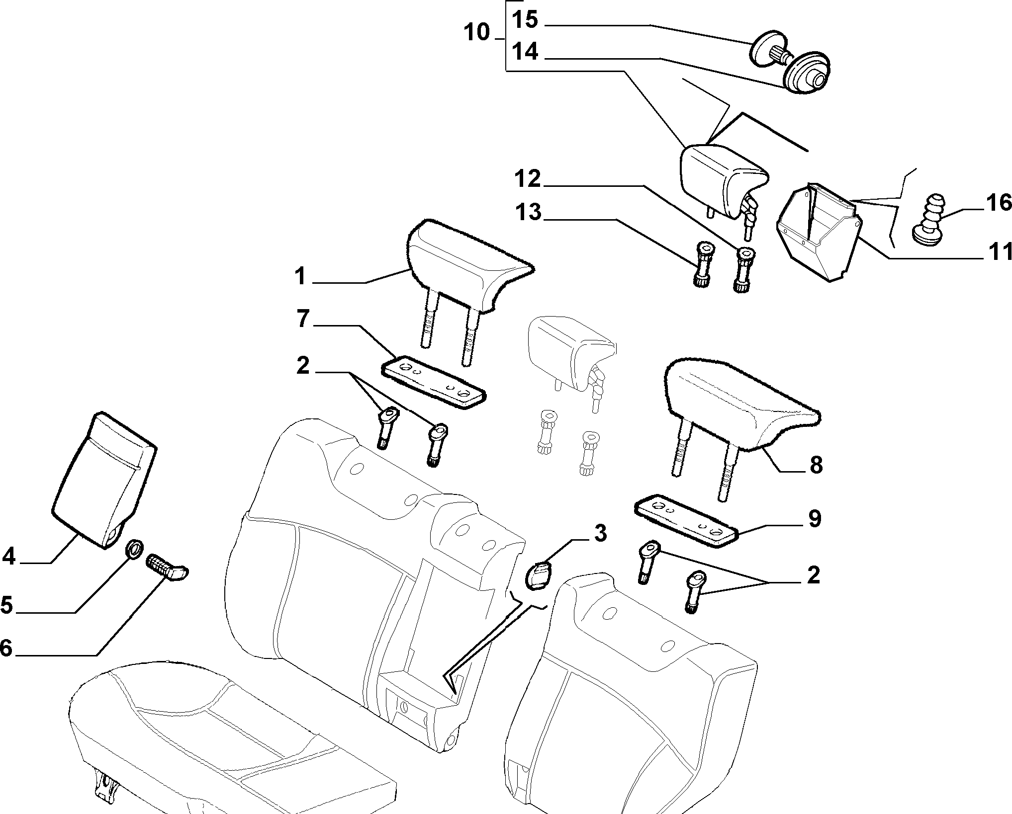 70613/02 REAR SEAT