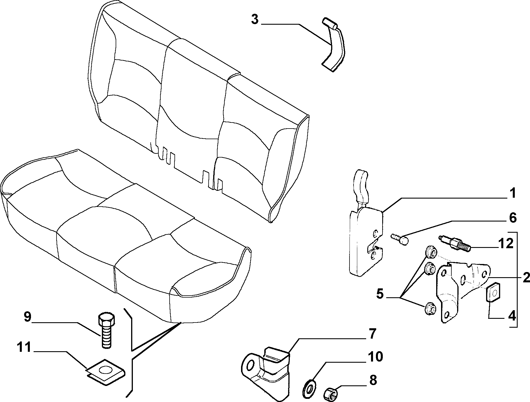 70613/02 REAR SEAT