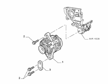 55301-010 ALTERNATOR AND MOUNTING