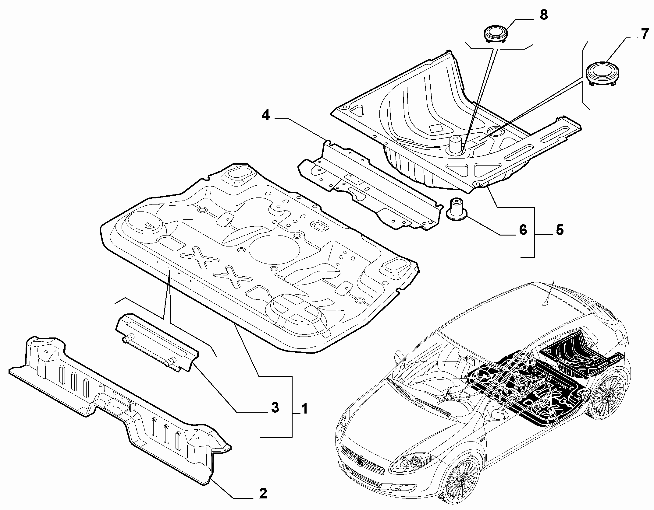 70006-020 REAR FLOOR PANEL