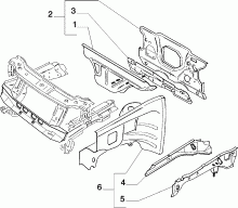 70002/00 КУЗОВ, РАМЫ (ПЕРЕДНЯЯ ЧАСТЬ) 