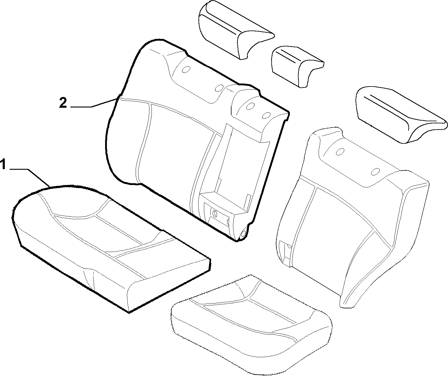 70615/04 REAR SEAT LINING