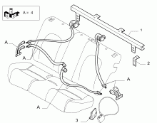 70527-020 REAR SEAT BELTS