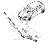 55514-010 WIPERS - ARM, BRUSHES AND MOTOR