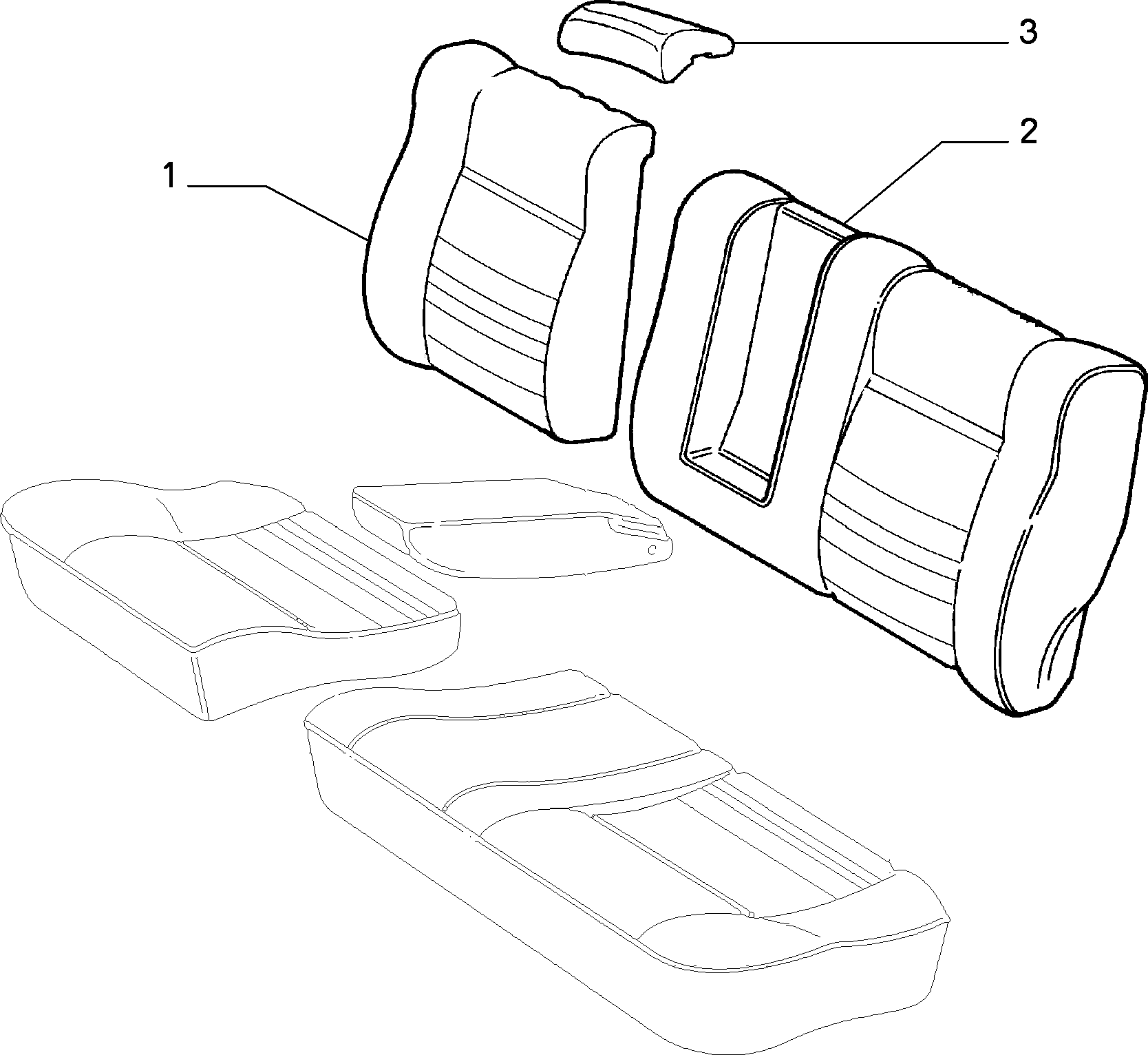 70615/02 REAR SEAT LINING