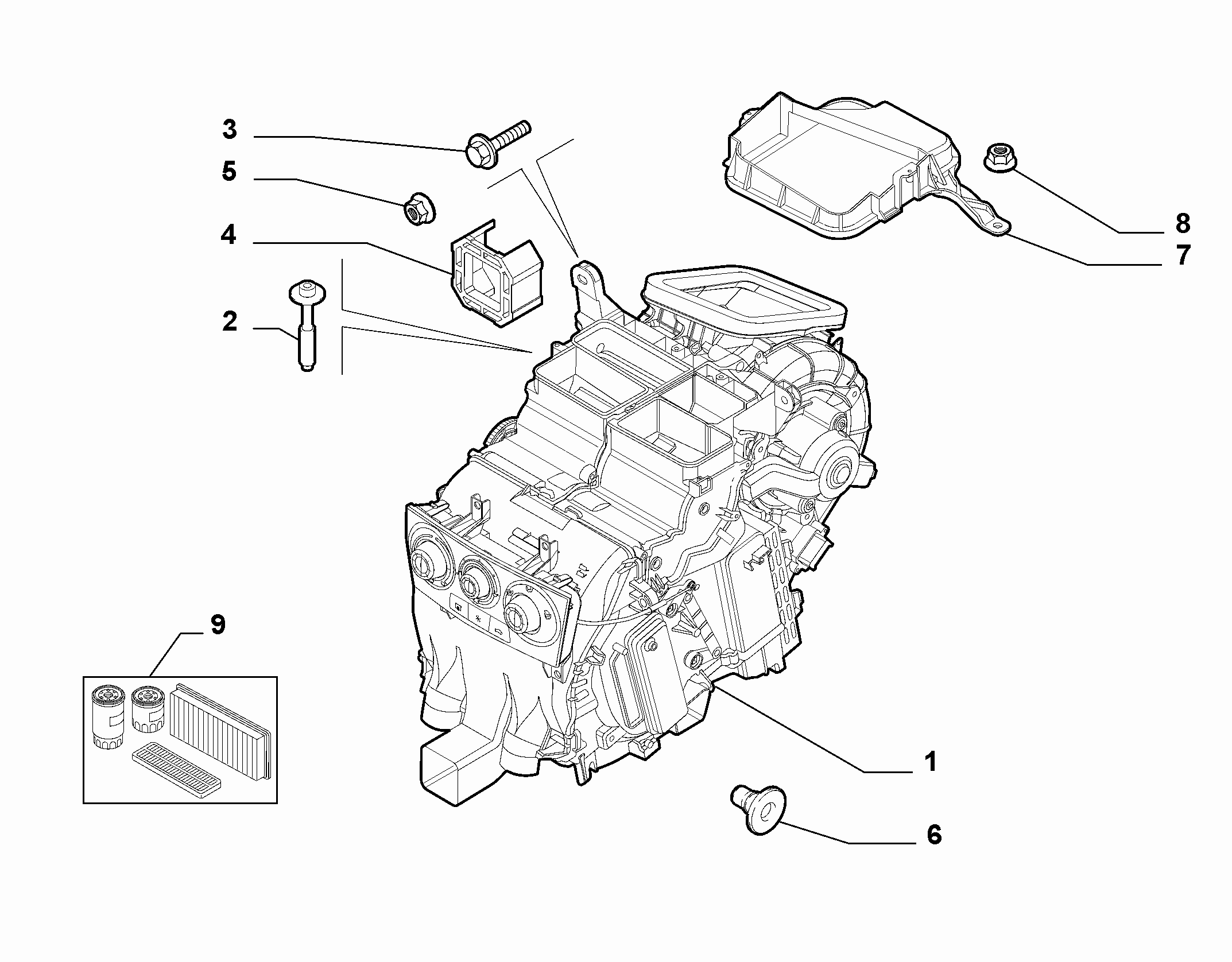 50101-010 HEATER/AIR CON