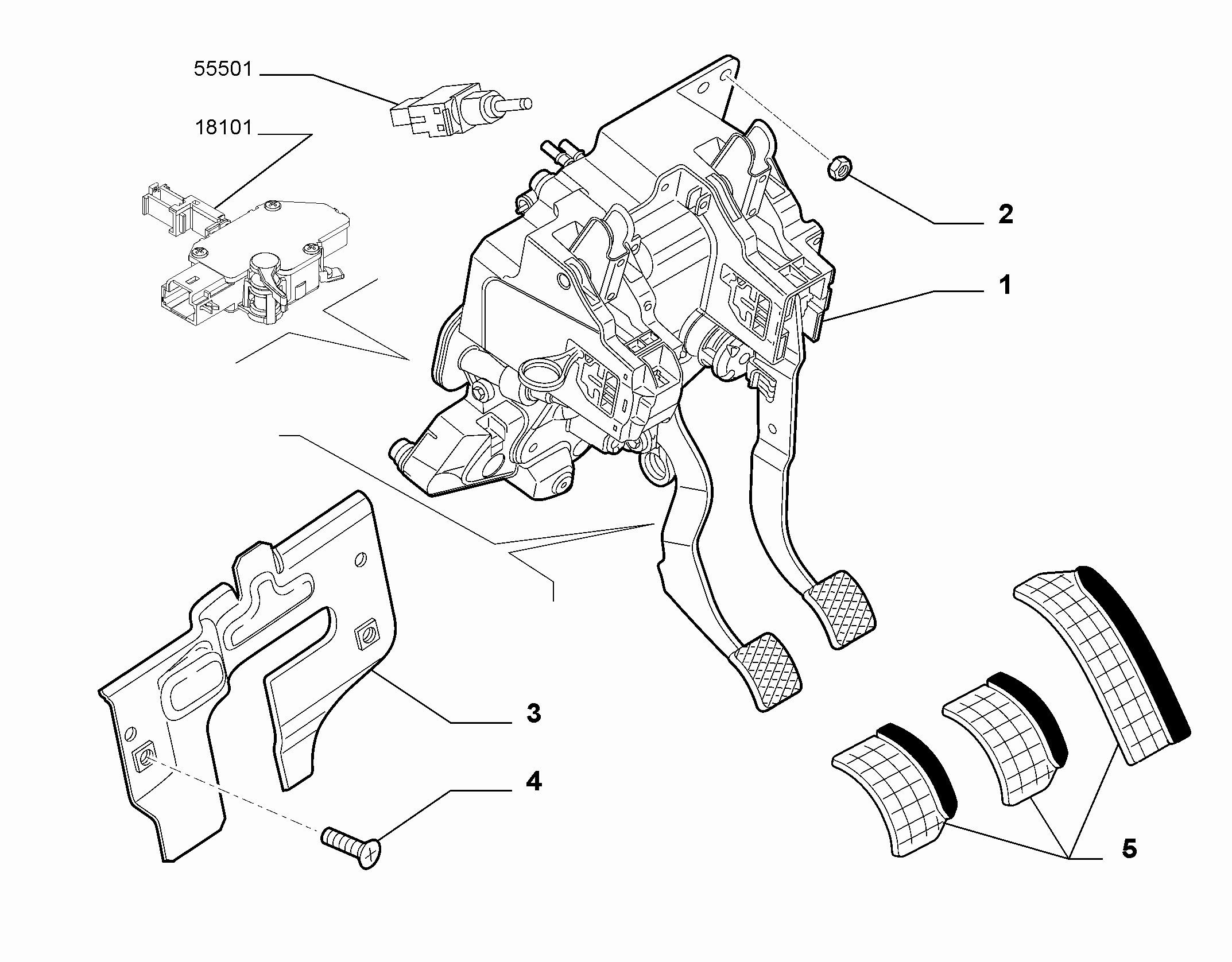 33101-010 RUDDER BAR